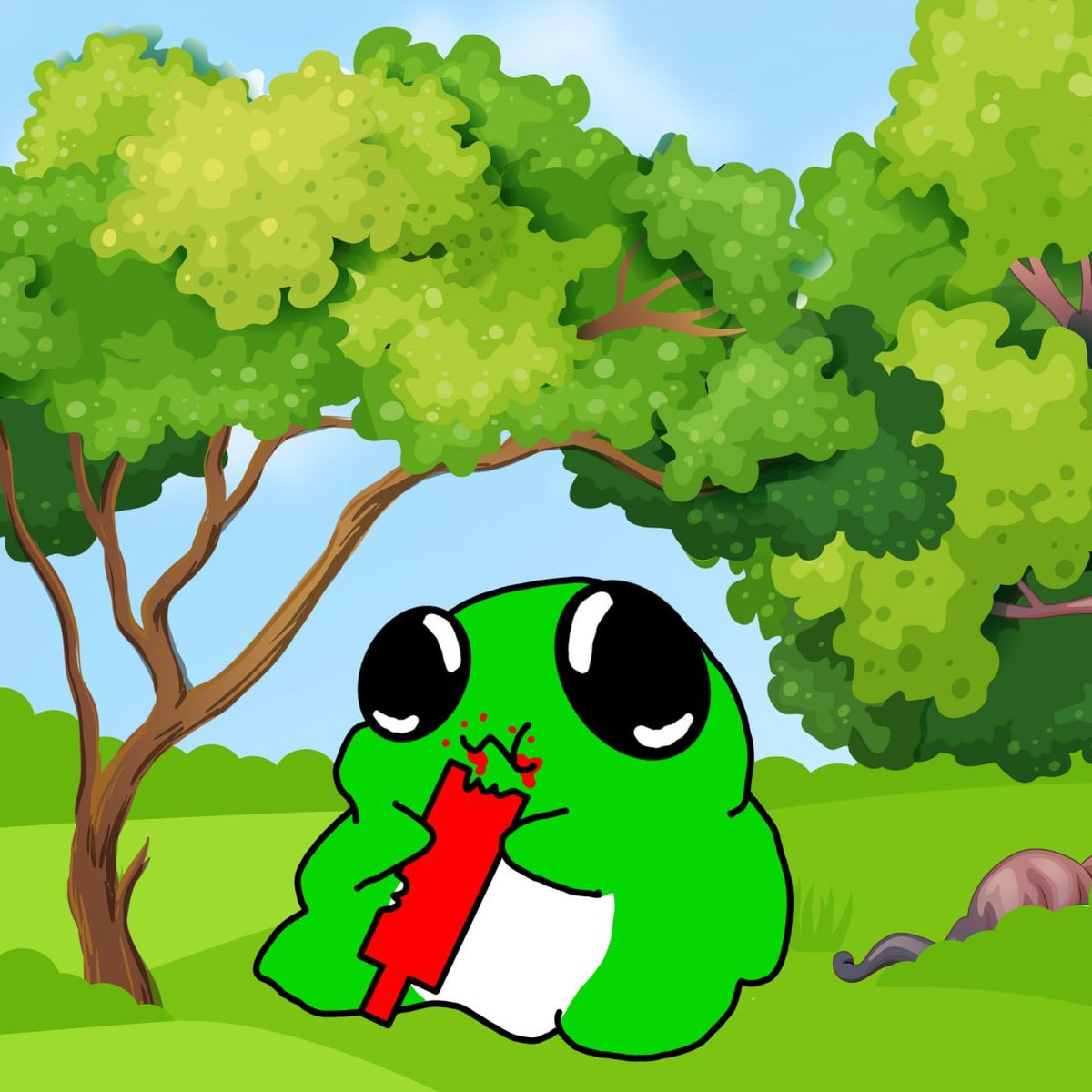 Fubbythefatfrog's tweet photo. every dip is a snack for $Fubby https://t.co/bDbk9S8tqL