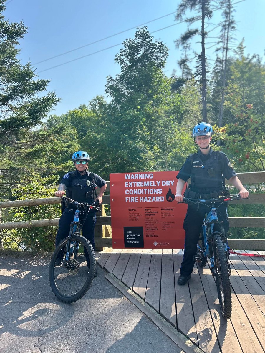 **** Via Truro Police Service

The Truro Police Service has increased foot patrols and bike patrols of our wooded and trail areas. 

Please remain out of all restricted areas which also include upper Victoria Park and the Railyard Bike Park