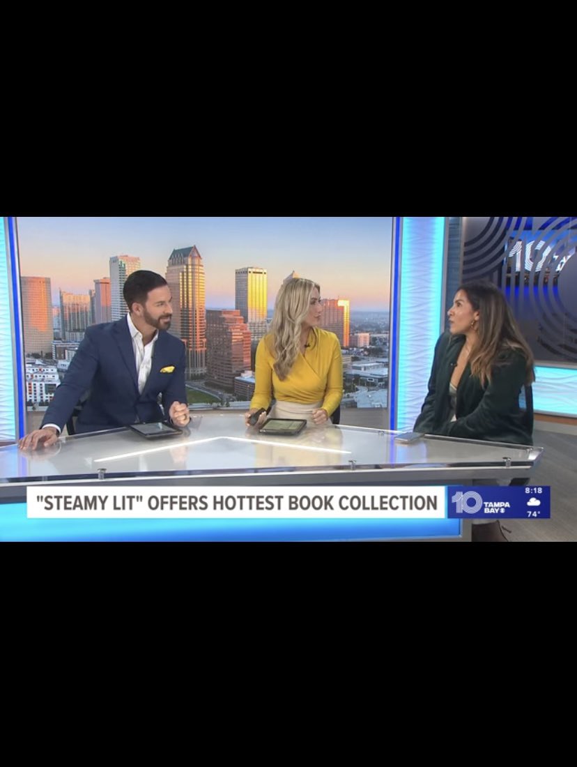 Mel Saavedra with Steamy Lit Bookstore visited Channel 10 Tampa Bay and gave an incredible shoutout for Huntsman by Naima Simone!

Check it out here!:
m.youtube.com/watch?v=NBJ7oC…