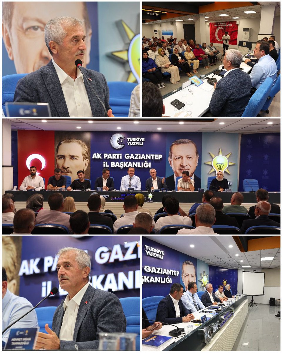 AK Parti Gaziantep İl Başkanlığımızda gerçekleştirilen Haftalık Yönetim Kurulu Toplantısı’na katıldık.

Dava arkadaşlarımızla omuz omuza, aynı inanç ve kararlılıkla milletimize hizmet etmeyi sürdürüyoruz.

Toplantımızın şehrimize ve hemşehrilerimize hayırlar getirmesini temenni