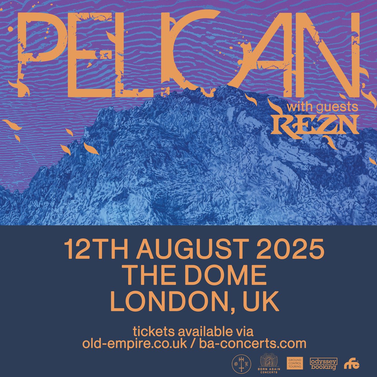 TUESDAY 🤘 Chicago post-metal @PELICANsong with guests @REZNband, live at #TheDome, Tuesday 12th August.

FINAL TIX 🎟️ domelondon.co.uk

🎵 youtu.be/-PqSPAV1GVM