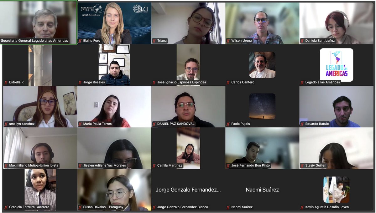 Agradezco a la Academia de Altos Estudios que impulsa Legado a las Américas por invitarme a dictar en el Diplomado 2025 una sesión referida a la revolución TIC y la sociedad digital, con énfasis en el uso de big data e inteligencia artificial. 
#DemocraciaDigital