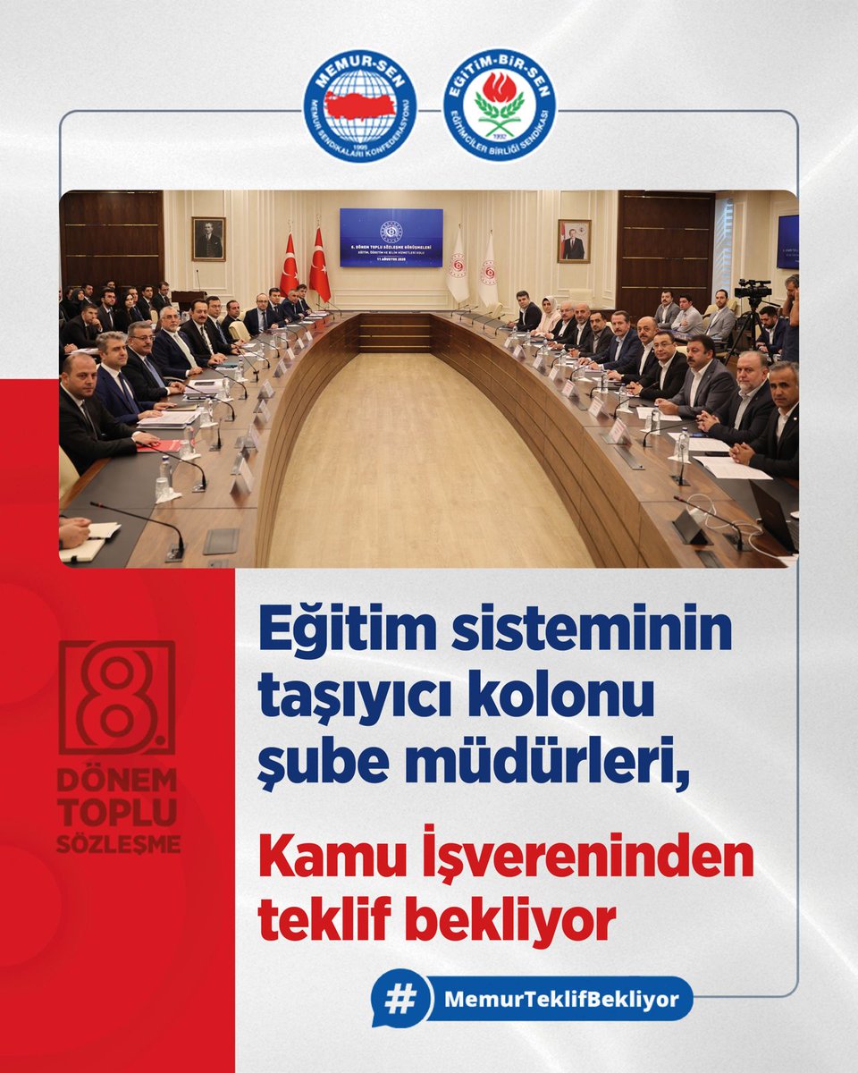 EgitimBirSen's tweet photo. Eğitim sisteminin taşıyıcı kolonu şube müdürleri, Kamu İşvereninden teklif bekliyor. #MemurTeklifBekliyor

@_cevdetyilmaz
@isikhanvedat
@memetsimsek
@tcbestepe https://t.co/YFrzM2ukla