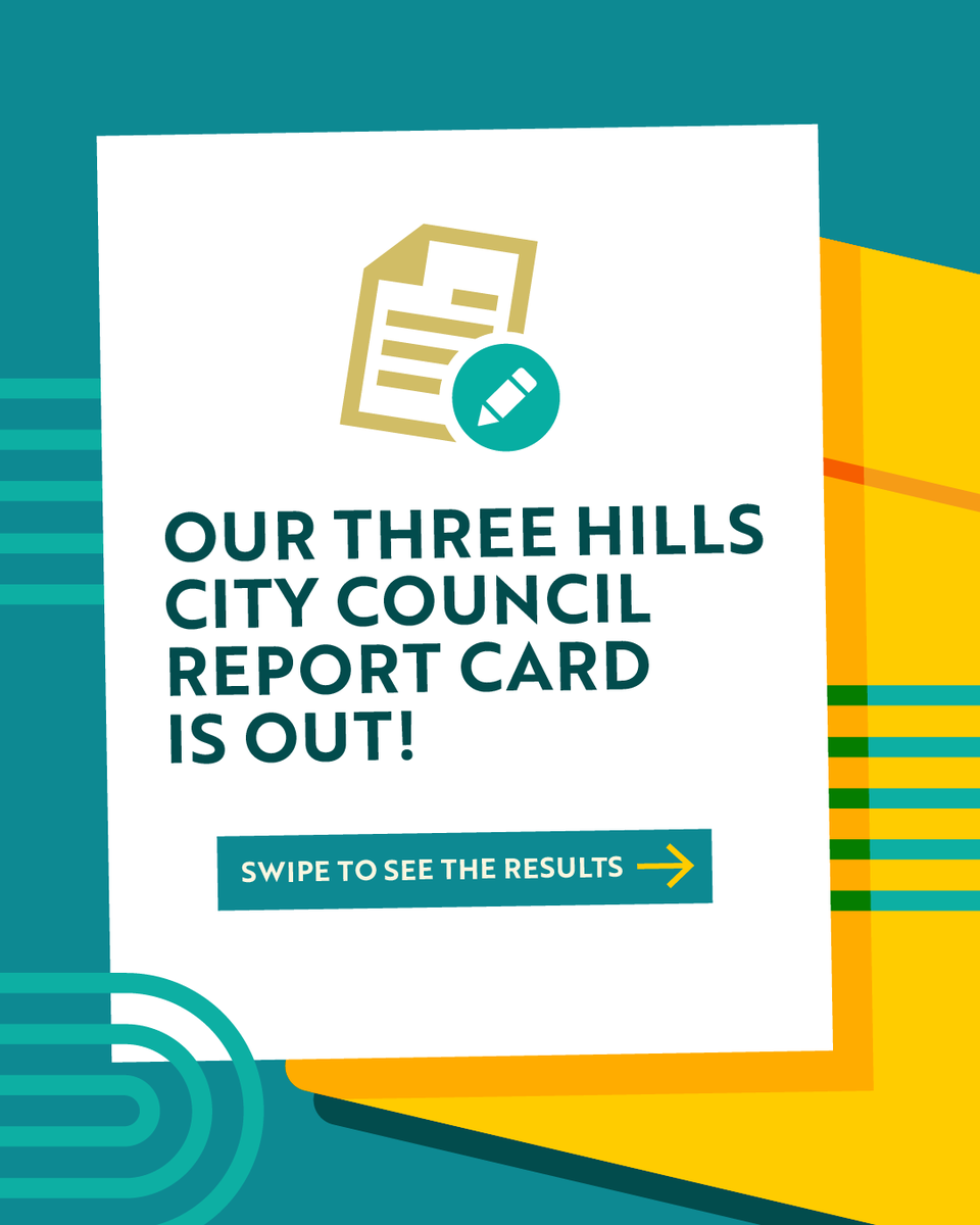 CommStrongAB's tweet image. We’ve reviewed decisions made by Three Hills Town Council on public services, housing, and transparency. Find out how they did in our final municipal Report Card: communitystrongalberta.ca/three-hills-re… #ThreeHills #MunicipalElection2025 #CommunityStrongAB