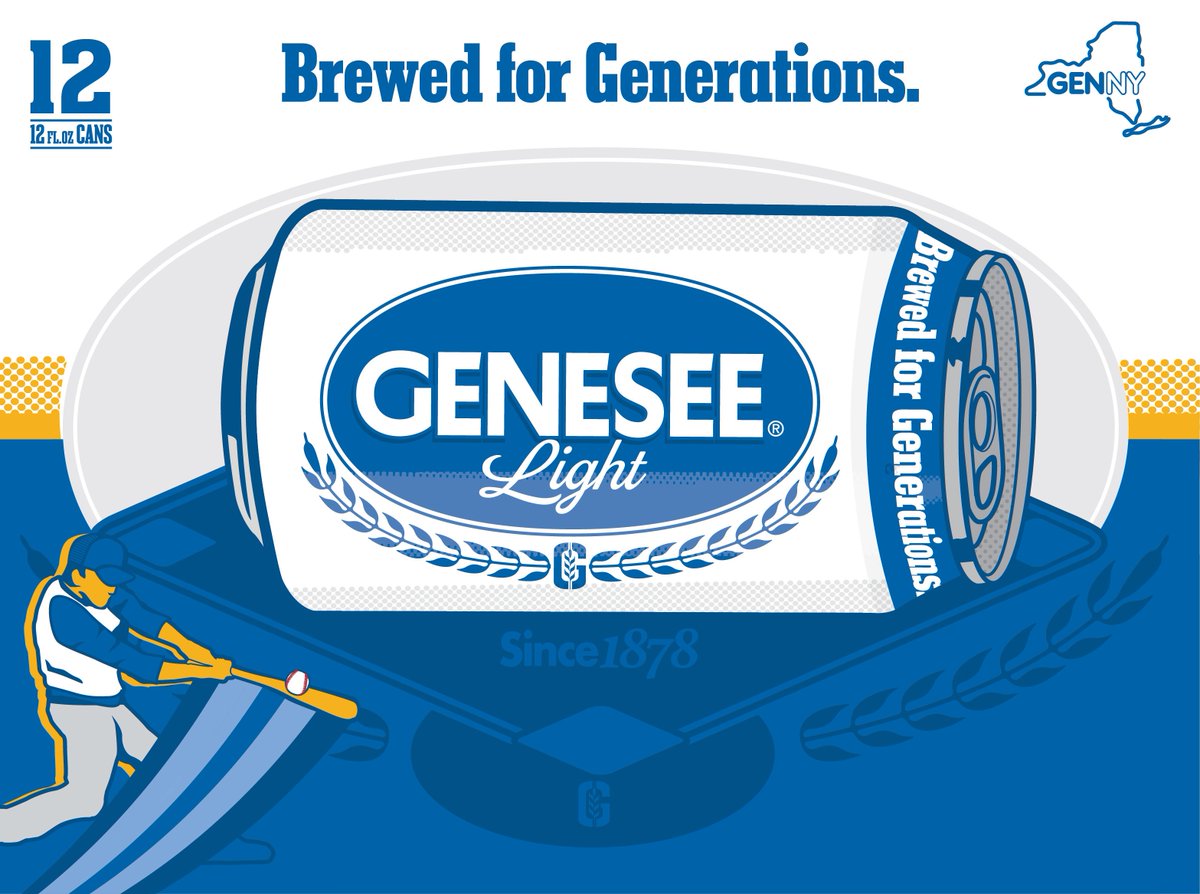 It's summer. You're a little more tan. Maybe your hair's a shade lighter. And now your Genesee 12-packs are wearing their summer best. Whether you're fishing, just finished mowing, or playing softball, there's no bad time for a Genny 🍻