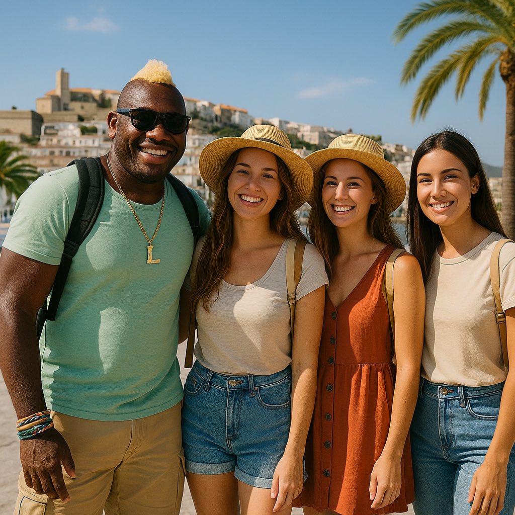 Aquela curtida em Ibiza pré jogo😅