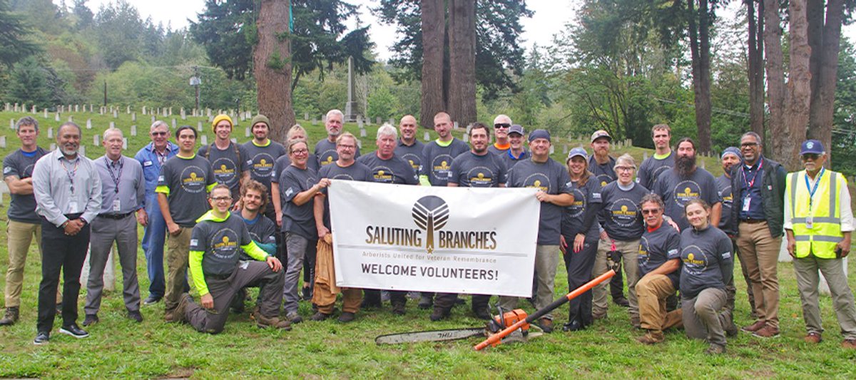 Utility Arborist Association (@arboristutility) on Twitter photo Calling all arborists and tree care professionals! Use your skills to honor veterans and give back to the community for the 11th Annual <a href="/SaluteBranches/">Saluting Branches</a> Day of Service, September 17. Sign up to volunteer, salutingbranches.org/volunteer #TreeCare #VeteransSupport #DayofService Calling all arborists and tree care professionals! Use your skills to honor veterans and give back to the community for the 11th Annual <a href="/SaluteBranches/">Saluting Branches</a> Day of Service, September 17. Sign up to volunteer, salutingbranches.org/volunteer #TreeCare #VeteransSupport #DayofService
