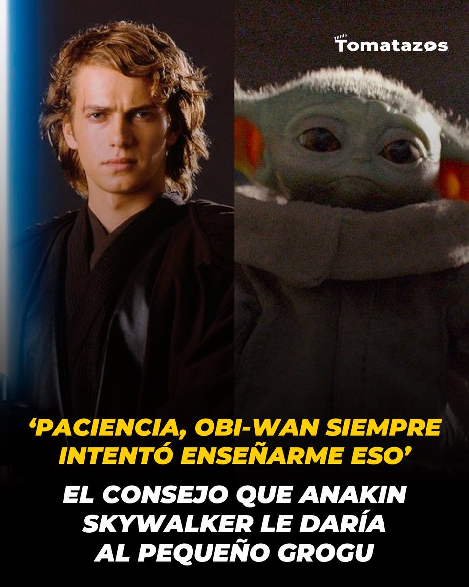 LE ENSEÑARÍA PACIENCIA 🥹 #HaydenChristensen fue cuestionado sobre si #AnakinSkywalker fuera maestro de #Grogu en #StarWars, ¿qué le enseñaría? El actor lo tiene claro y aseguró que le profesaría la paciencia que le intentó inculcar #ObiWanKenobi.