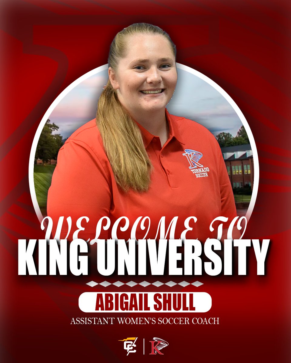 KingAthletics's tweet photo. Welcome to @KINGU_wsoccer Coach Shull!
https://t.co/xZsinmXDC4
#LeadServeAchieve #KingPride https://t.co/nFHfv0UY0r