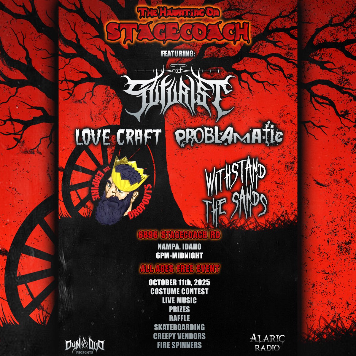 🚨ANNOUNCEMENT🚨

FREE ALL AGES SHOW IN NAMPA, IDAHO

SATURDAY, OCTOBER 11TH