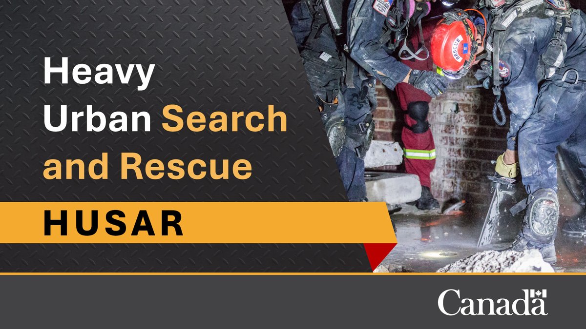 Safety_Canada's tweet image. Today, new #USAR team standards and the #HUSAR concept of operations were published online.