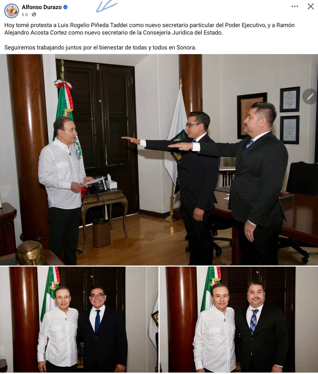 jorgegogdl's tweet image. Luis Rogelio Piñeda Taddei hijo de la presidenta del INE, Guadalupe Taddei, fue nombrado como secretario particular del gobernador morenista de Sonora, Alfonso Durazo. El árbitro está vendido...