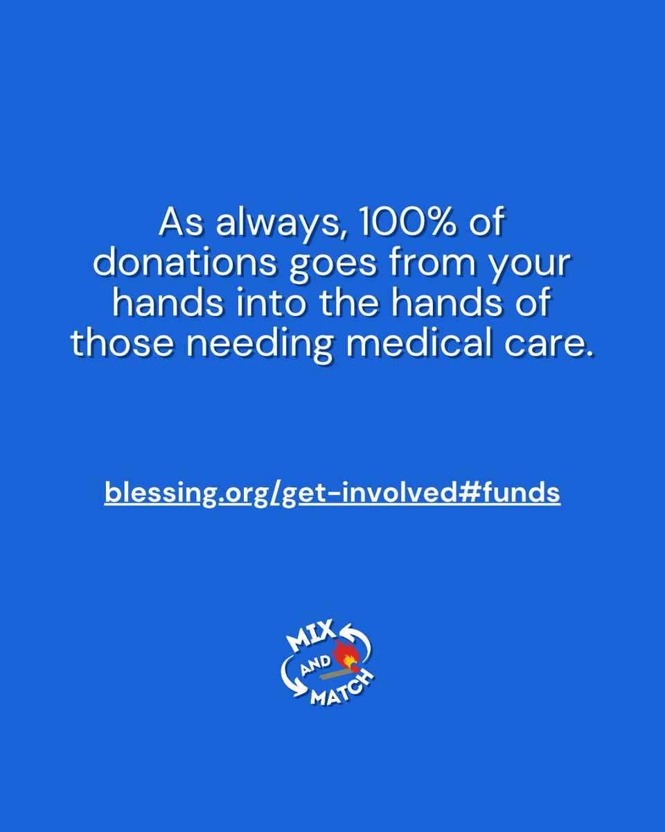 BlessingsInt's tweet photo. MIX AND MATCH HAS BEEN EXTENDED!

We're $7,919 away from our $18,000 match! Can you help us reach the finish line?

Donations to any fund will count toward the total match! Learn more about each fund at https://t.co/XP3gFPqWyc https://t.co/RLhLgHatff