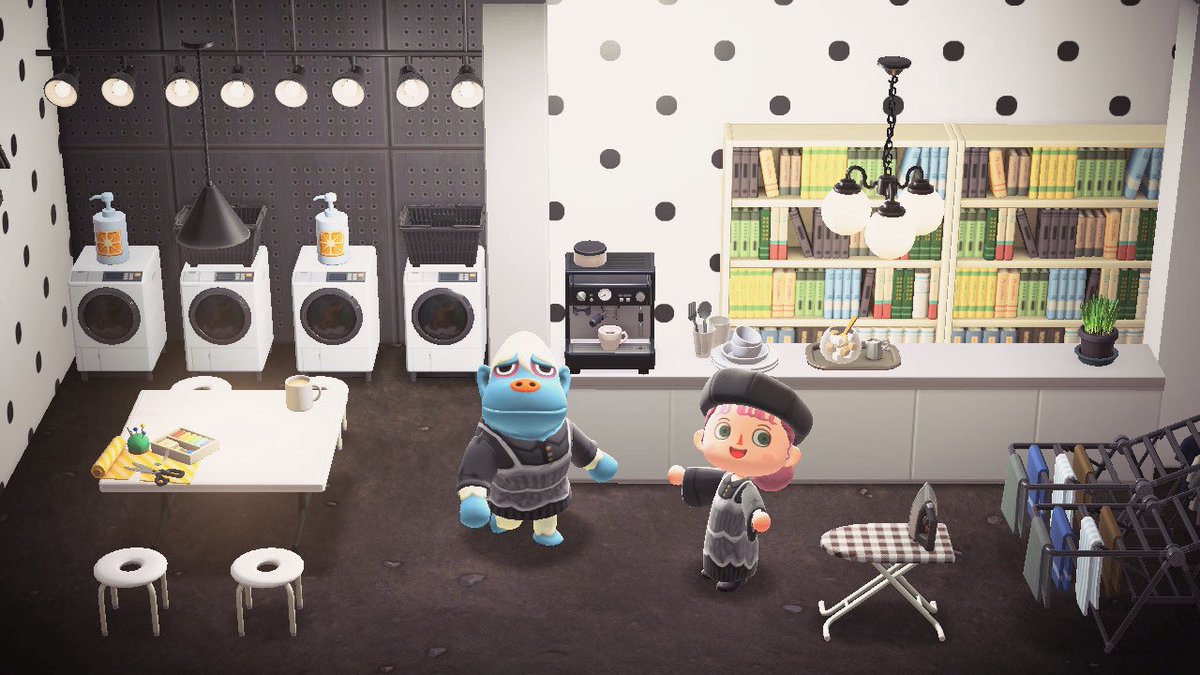 おはようございます☀
ハピパラでコインランドリーを作ってみたよ😉👔
黒ドット、壁に使ってモノトーンにしてみた🥹🖤
スナイル意外とレース似合ってる笑
お盆は浮上波ありですが、ゆるりとよろしくね🫶
#あつ森ニンドリ投稿