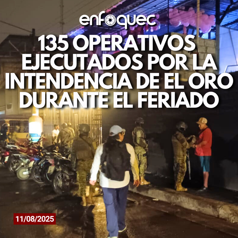 #Resultados | “De nuestra parte, dispusimos que los comisarios nacionales efectuaran operativos de control en todos los cantones orenses junto con la <a href="/PoliciaEcuador/">Policía Ecuador</a>  y miembros de las <a href="/FFAAECUADOR/">Fuerzas Armadas del Ecuador</a>". <a href="/boryscarrion/">Borys Carrión R.</a>, intendente de #ElOro.

Detalles: enfoquec.com/intendencia-de…