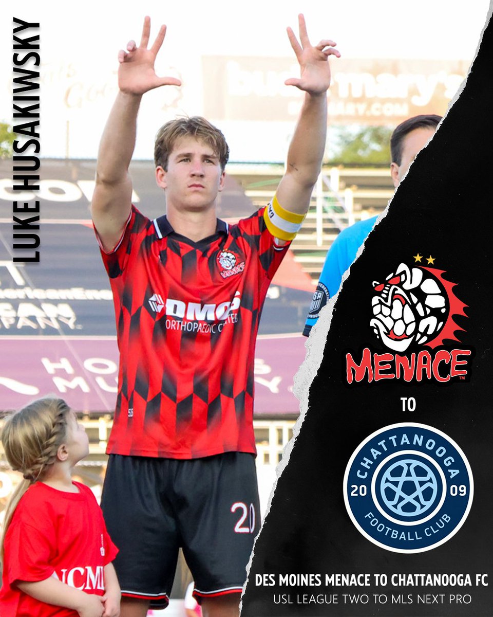 From leading the Menace to chasing his professional dreams. 💥

Captain Luke Husakiwsky has officially signed his first professional contract with MLS NEXT Pro side Chattanooga FC.

In the 2025 season, he led the team to a Great Plains Division Championship and found the back of