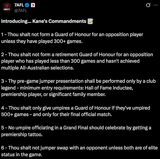 do you guys think it's good for the game to have our most prominent media personality basically be a youtube ragebaiter. do you think it's good for the game to keep hearing from someone who doesn't seem to actually like afl.