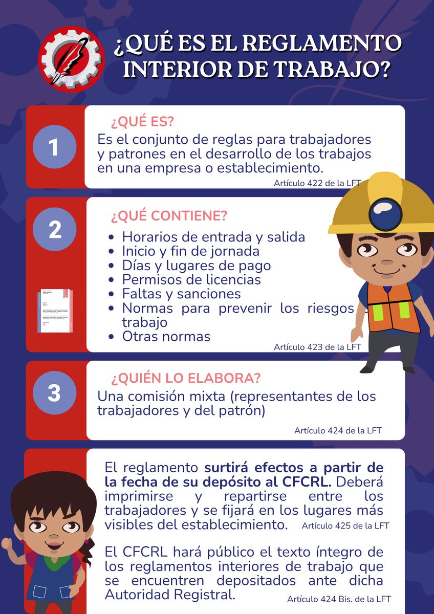 ElInformadorO's tweet photo. Conoce sobre el reglamento interior de trabajo 🧐
#Reglamentointernodetrabajo #LFT https://t.co/5HZ54W4pfW