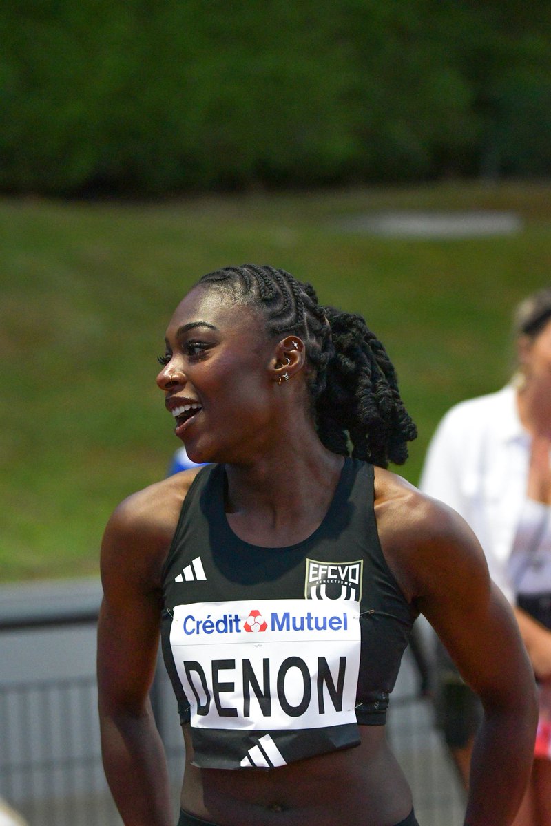 resca_sports's tweet photo. 🏃🏾‍♂️ La Guadeloupéenne Noémie Denon devient vice-championne de France sur 100 m et 200 m à Talence, avec des records personnels battus à chaque course. 

100 m : 11″40 en série, 11″46 en finale. 
200 m : 23″27 en série, 23″22 en finale. 

100 m : 11″46 et 200 m : 23″22 en RP. https://t.co/y2VIIjU6t1