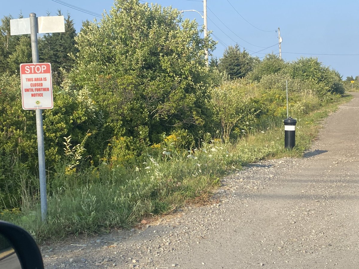 Comrades! The trail is closed until further notice, an edict from the Party. Walk only the parallel street, under the watchful eye of Big Brother. Deviation is thoughtcrime. #1984 <a href="/TimHoustonNS/">Tim Houston</a>