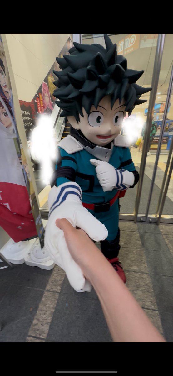 昨日デクくんと握手しました🤝