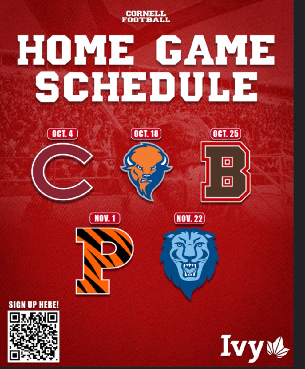 Thank you <a href="/BigRed_Football/">Cornell Football</a> for the invites!