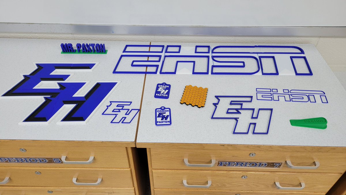 mrpaxtontech's tweet photo. I am excited to have some new 3D printers for my classroom this school year. Can't wait to see what my students are able to create with them. Here are some things that I have 3D printed for my classroom with them so far. https://t.co/nBPg6Ozuqy