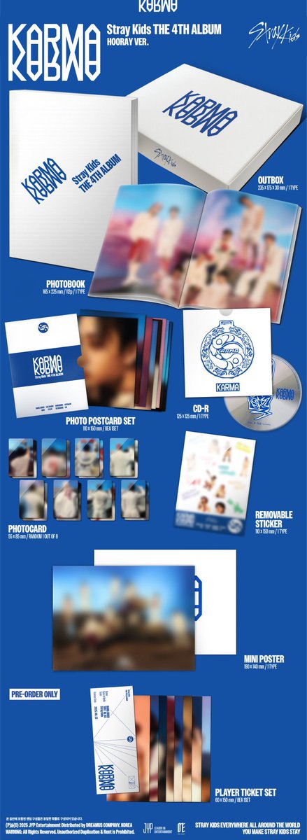 bkr_lix's tweet photo. StrayKids スキズ KARMA 共同購入 

CEREMONY VER. / HOORAY VER.
通常盤

FUNS EVENT イベント
【譲】🐰🐖🐇🦙🐥🐶
【求】2,700円(送料込)
※ 関税かかった場合は2次入金有

🐰🦙🐥単枠は決定までお時間いただきます。纏めてご参加の方優先です🙇‍♀️

🕊固定投稿ご確認お願いします🌿 https://t.co/S1ObwVVafh