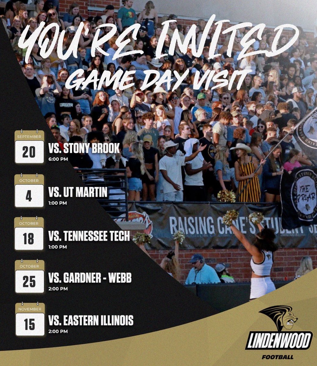 AldricoBell's tweet photo. #AGTG I’m grateful to receive a game day invite from Lindenwood University @Coach_Crayton @LindenwoodFB @ScottPingel10 @Coachdesmondr @JPRockMO https://t.co/QjrXyccqL4