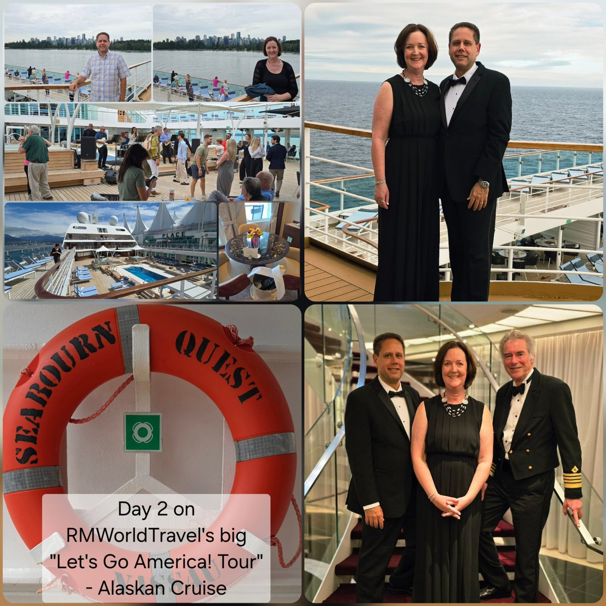 Day 2 had Robert &amp; Mary Carey navigating north aboard Seabourn Quest through the Seymour Narrows and Queen Charlotte Sound en route to Ketchikan.  The Sea Day was filled with wildlife lookouts, afternoon tea, and the Captain’s Dinner.  Tune In Sat for more!