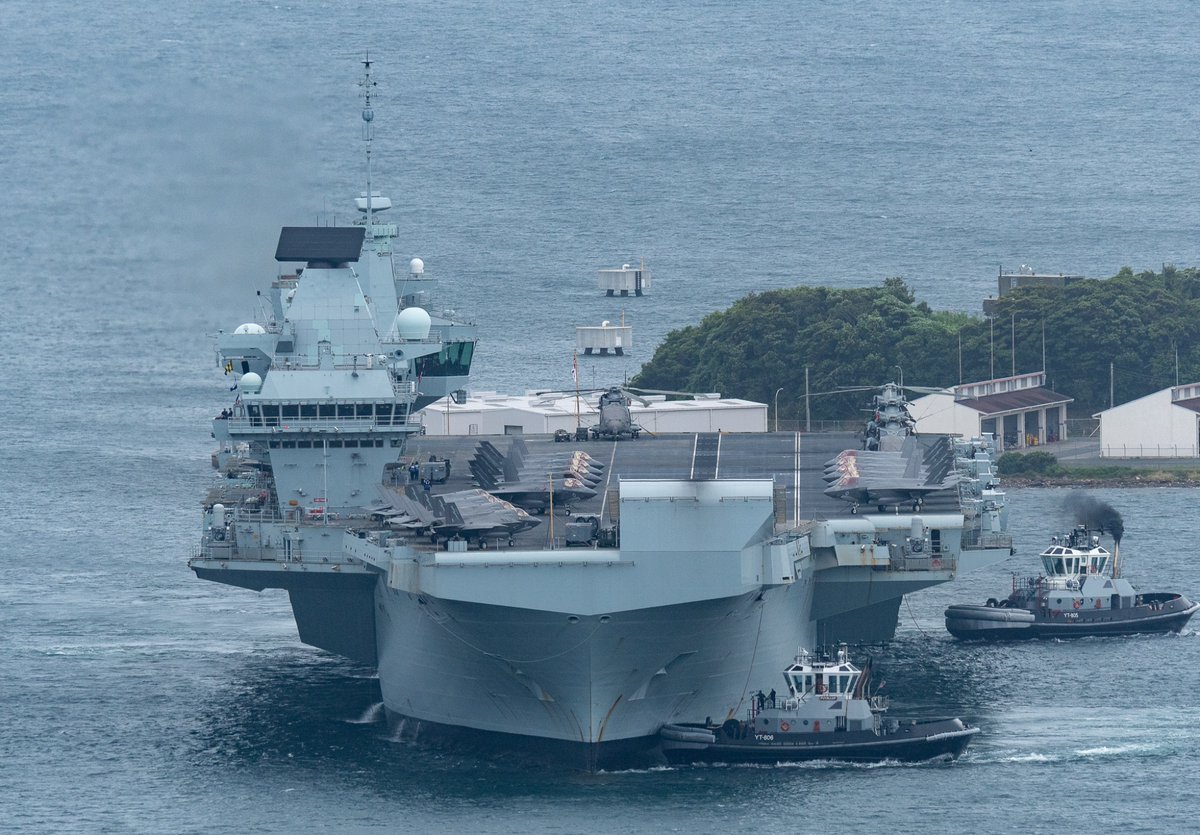 本日､🇬🇧イギリス海軍の空母｢プリンス•オブ•ウェールズ(HMS Prince of