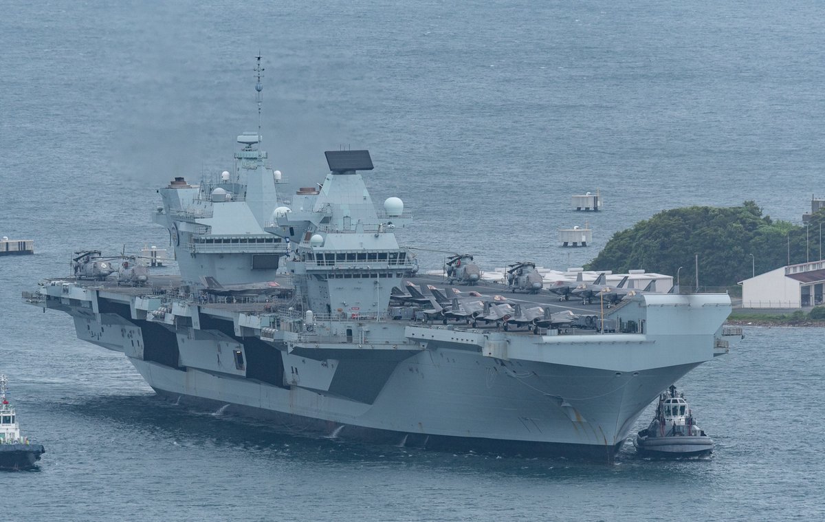 イギリス海軍Prince of Wales R09 プリンスオブウェールズ53 ZEAL、英空母「プリンス・オブ・ウェールズ」東京寄港にあわせた観覧