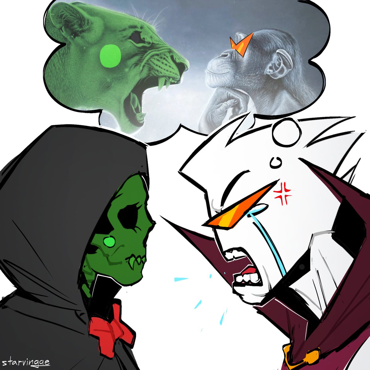 starvingae975's tweet image. I want to reread The Homestuck Epilogues because this is kind of all that I remember from it