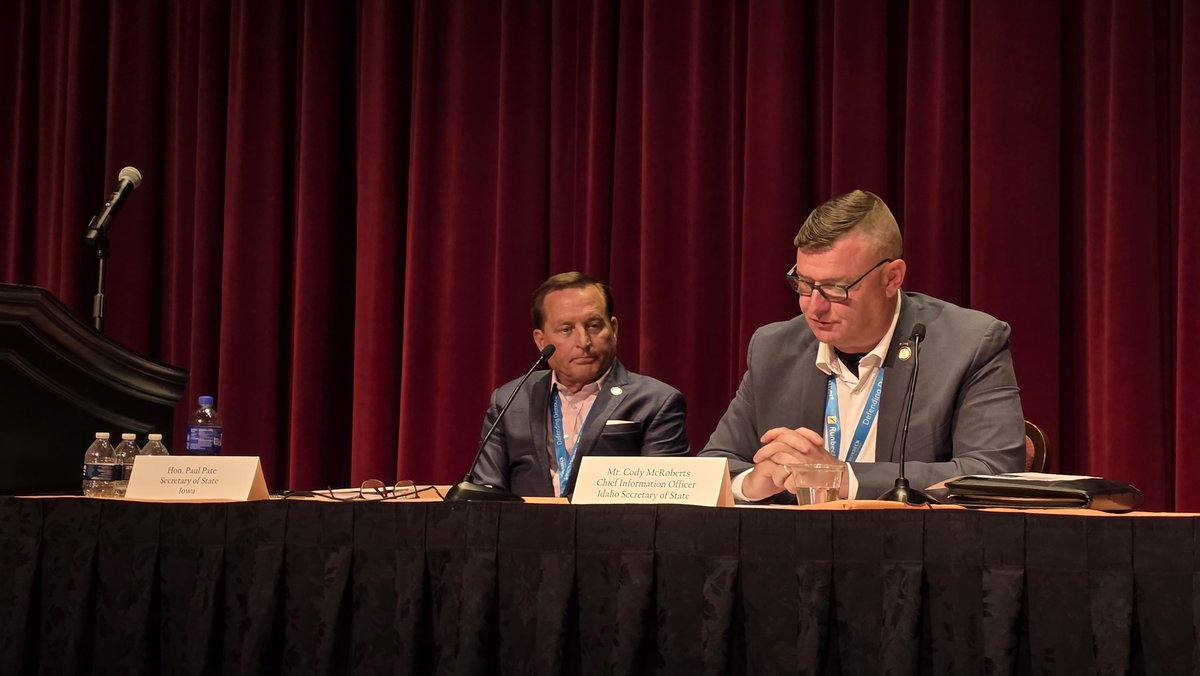 Idaho Secretary of State (@idsecofstate) on Twitter photo At #NASS conference last week I was honored to introduce Clerk Trent Tripple to talk about <a href="/AdaElections/">Ada County Elections</a> Ballot Verifier, setting a new standard for election transparency. Cody McRoberts of my team also presented Idaho’s award-winning, collaborative approach to election security. At #NASS conference last week I was honored to introduce Clerk Trent Tripple to talk about <a href="/AdaElections/">Ada County Elections</a> Ballot Verifier, setting a new standard for election transparency. Cody McRoberts of my team also presented Idaho’s award-winning, collaborative approach to election security.