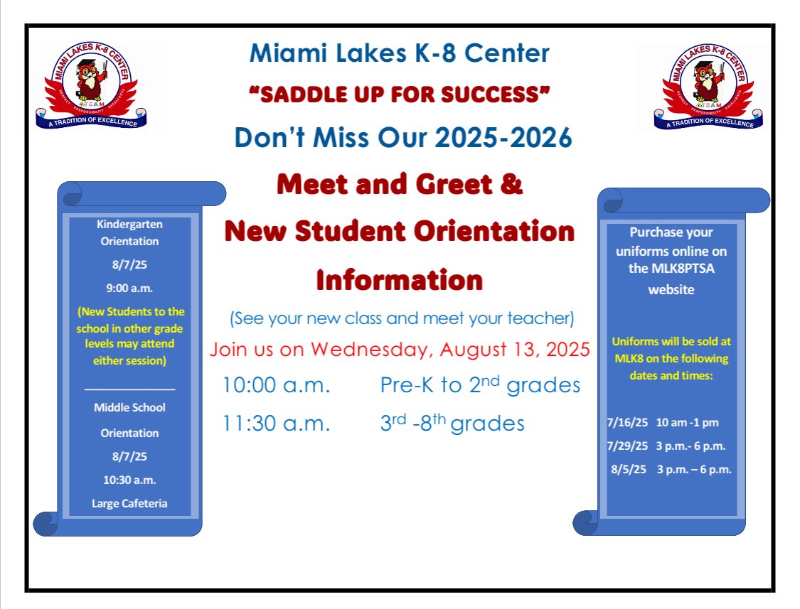 Join us for our Meet &amp; Greet this Wednesday! <a href="/YeseniaAponte05/">Yesenia Aponte</a> <a href="/MDCPS/">Miami-Dade Schools</a> <a href="/RobertoAlonsoFL/">RobertoJAlonso</a> <a href="/miamilaker/">Les Gory</a>