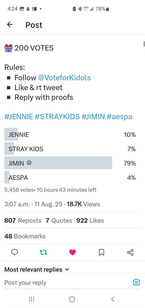 HarshPunia75375's tweet photo. @VoteforKidols #Jimin https://t.co/JeCMHtxH8o