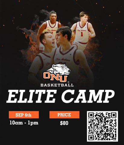 🚨 UPDATED TIMES 🚨 
Rising Juniors and Seniors registration is now LIVE!!! 
•
•
Scan the QR Code or follow the link below: 
payment.onu.edu/C21185_ustores…
•
•
For Families that have brothers that fall into the criteria of being juniors or seniors there will be a discount