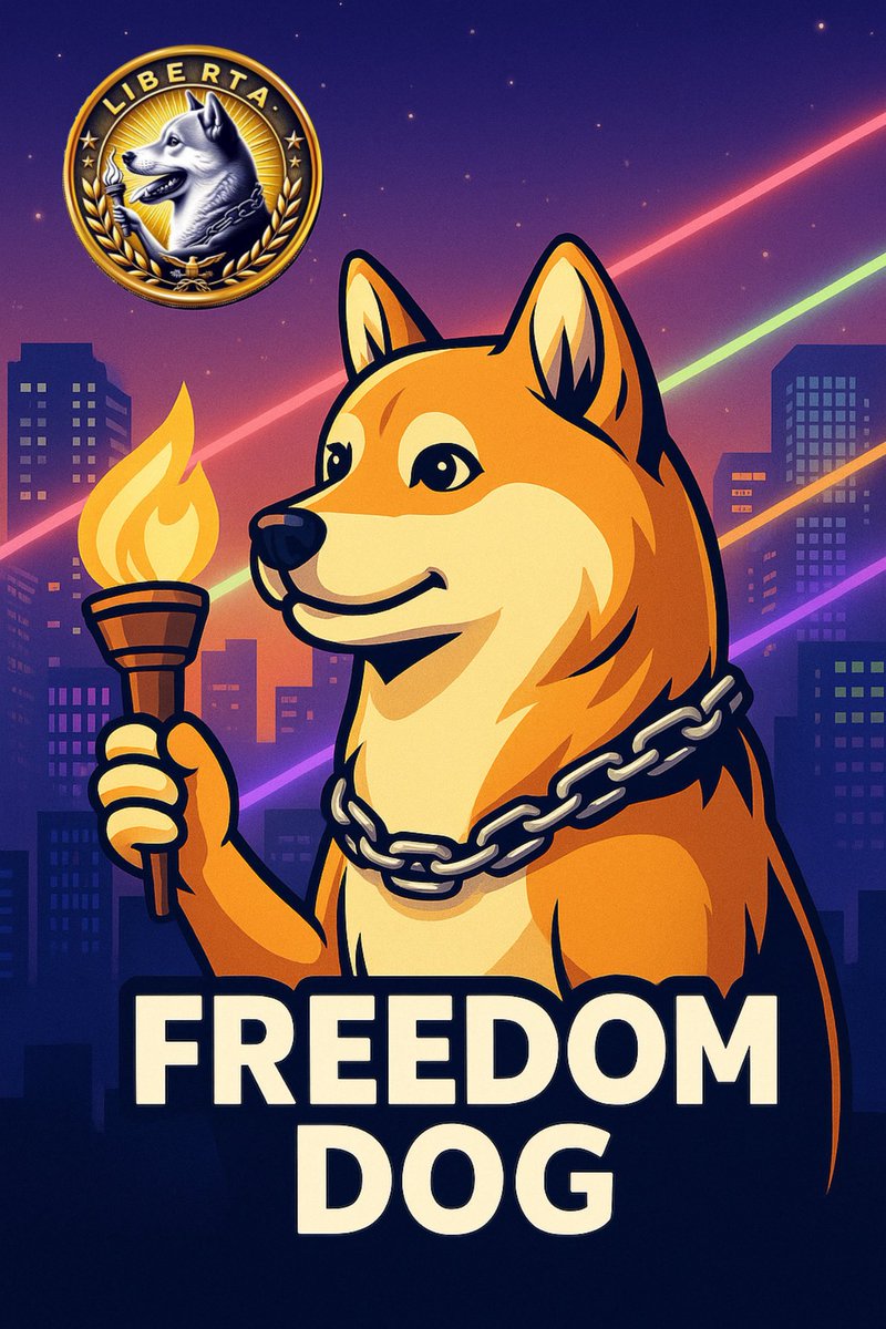 🚀 FREEDOM DOG 

The symbol of liberty in the crypto world. 🐾 Built on Solana, crypto with purpose.
Libertarian Dog 🐕 

#Solana #CryptoCommunity #CryptoWorld #Freedom