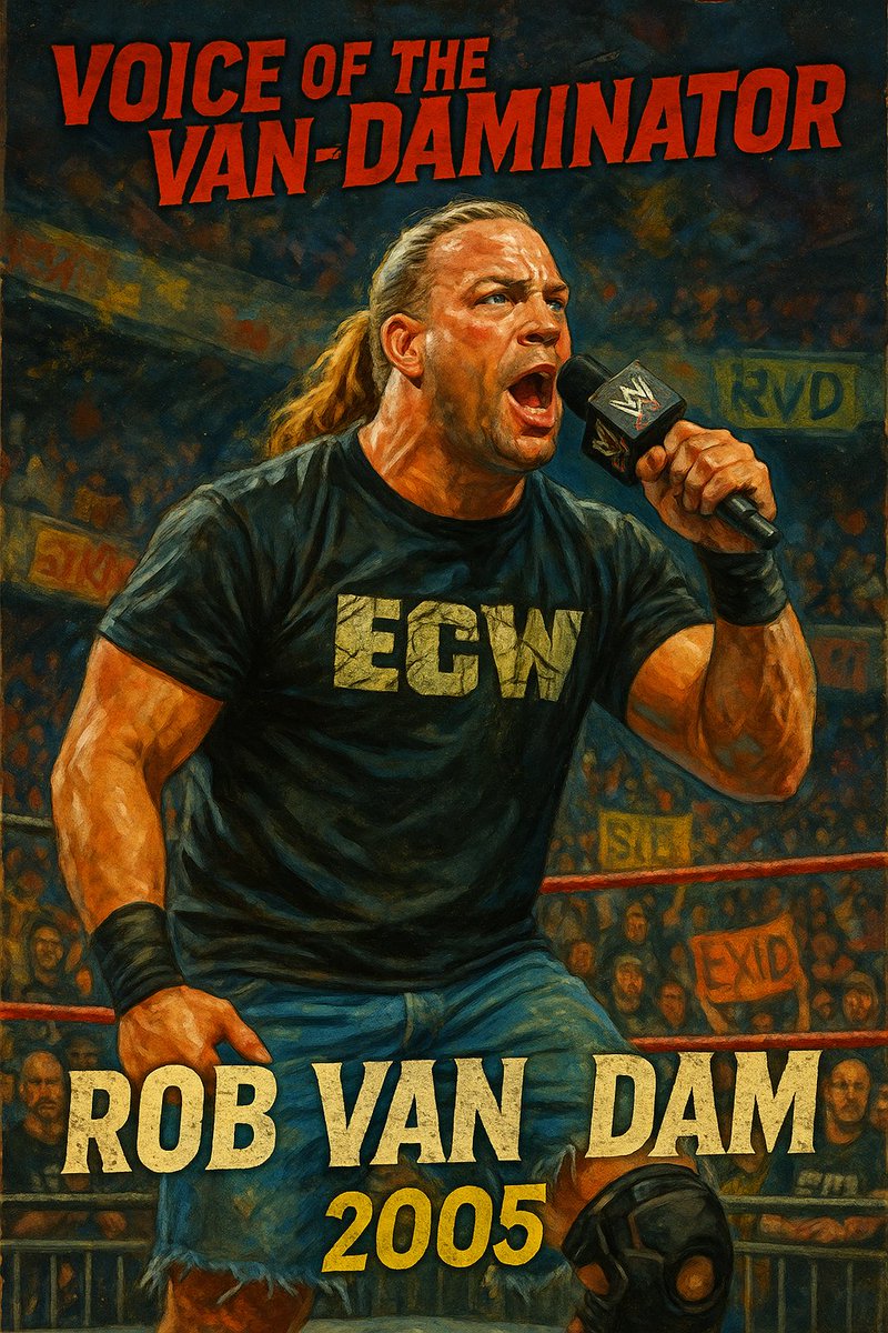 TheMessiahOmen's tweet image. The third part of my @TherealRVD evolution series.

#RVD #RobVanDam #ECW #WWE #WWERaw