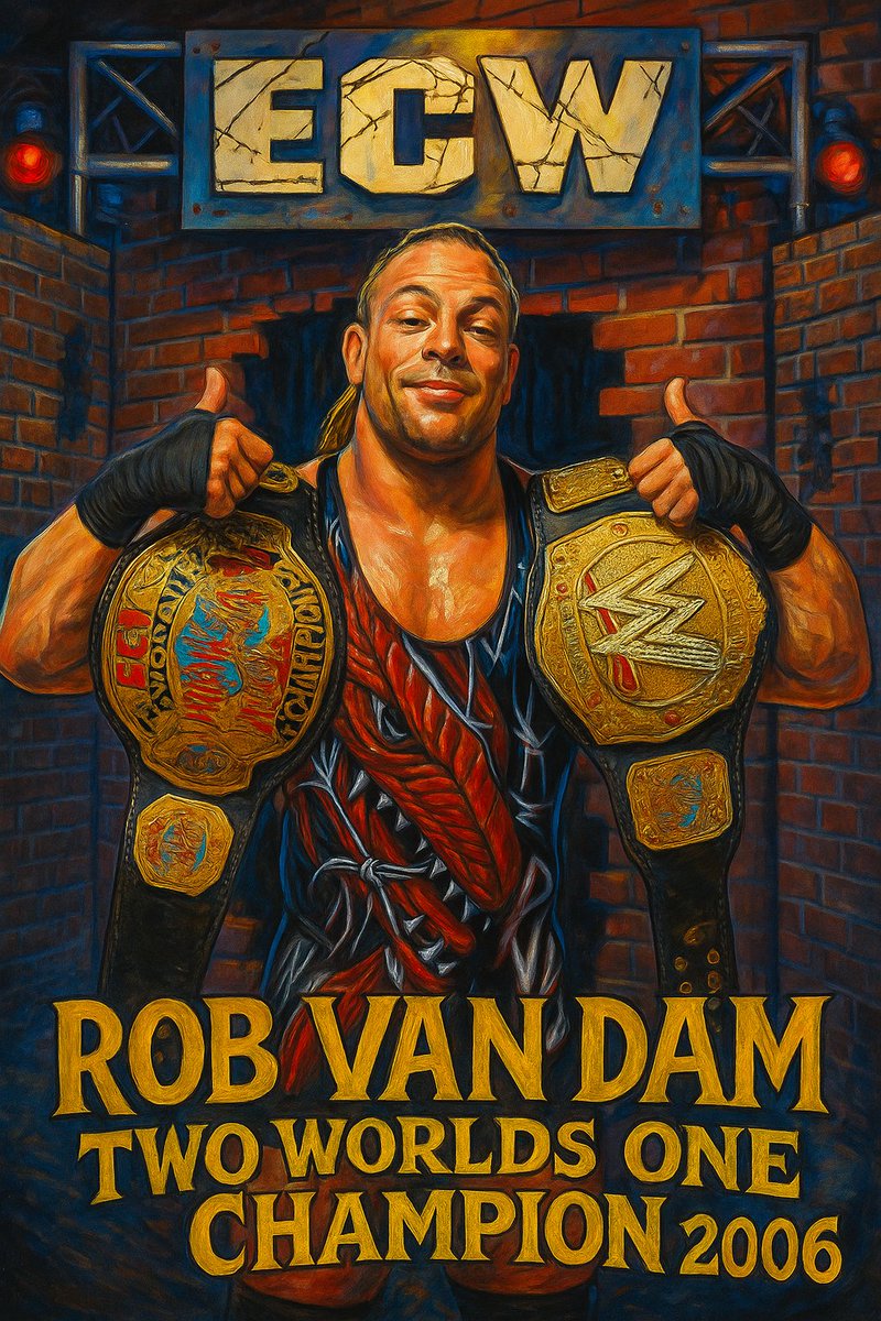 TheMessiahOmen's tweet image. The third part of my @TherealRVD evolution series.

#RVD #RobVanDam #ECW #WWE #WWERaw