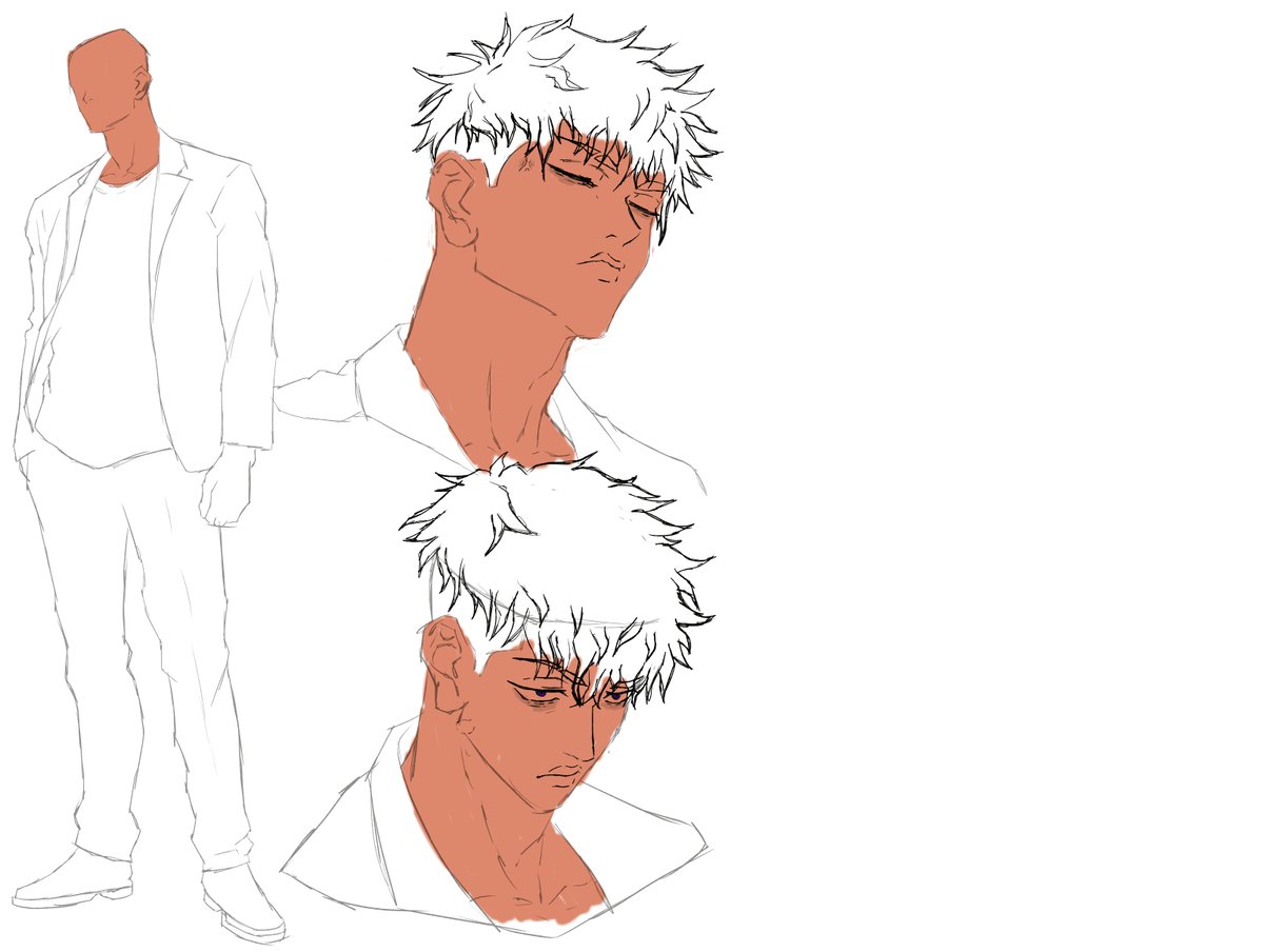 ☕ I wonder who this tired stressed out man could be 🤔
Here's a sneak peak work in progress of a new character ref sheet. We'll be introducing him real soon.