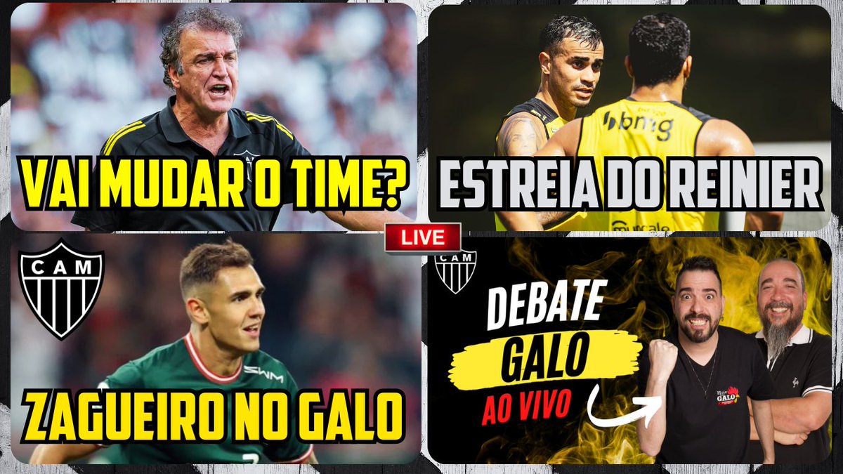 🔥 REFORÇO NO GALO? ✅ ESTREIA DO REINIER 🚨 CUCA VAI MUDAR? 🔴 LIVE

➡️ youtube.com/watch?v=7UAm57…