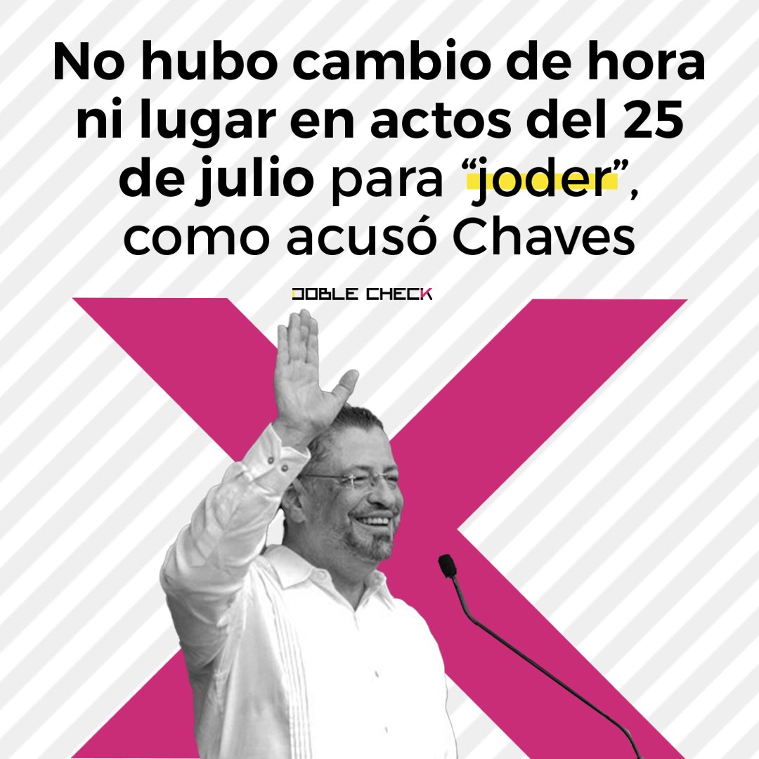 El presidente acusó al gobierno local de Nicoya de “joder” una fiesta que él se organizó el 25 de julio. La comunicación entre la muni y Presidencia demuestra que no hubo cambios en la celebración del Día de la Anexión, como dijo Chaves: bit.ly/rc-nicoya