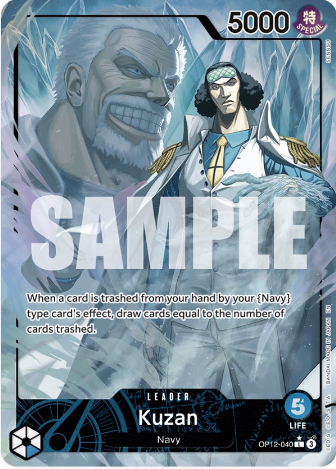 Reached the top 10 on the sim twice, playing on both Kuzan.
The deck is super consistent and I believe that it can earn a really good spot after the upcoming ban list.🥷🏻

#ONEPIECE #onepiececardgame #optcg