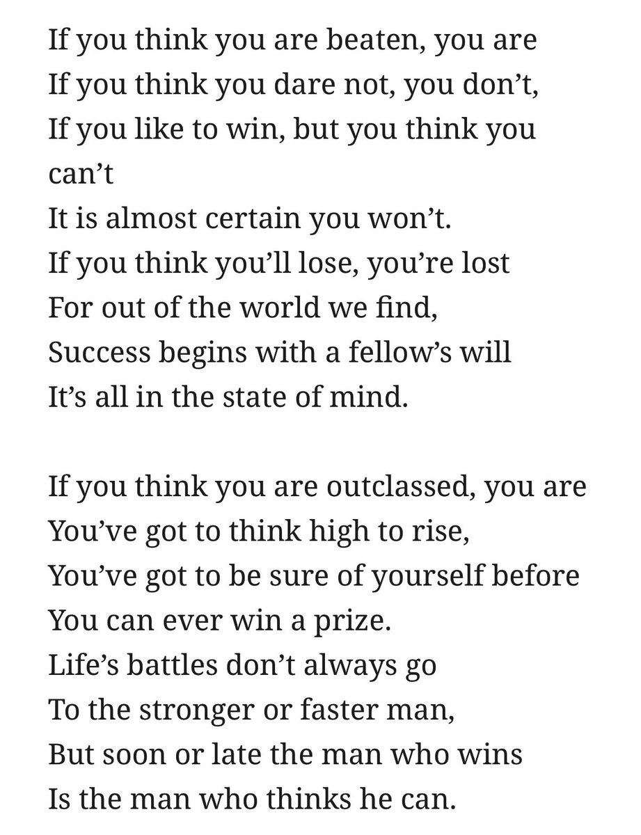 The man who thinks he can

- Walter D Wintle