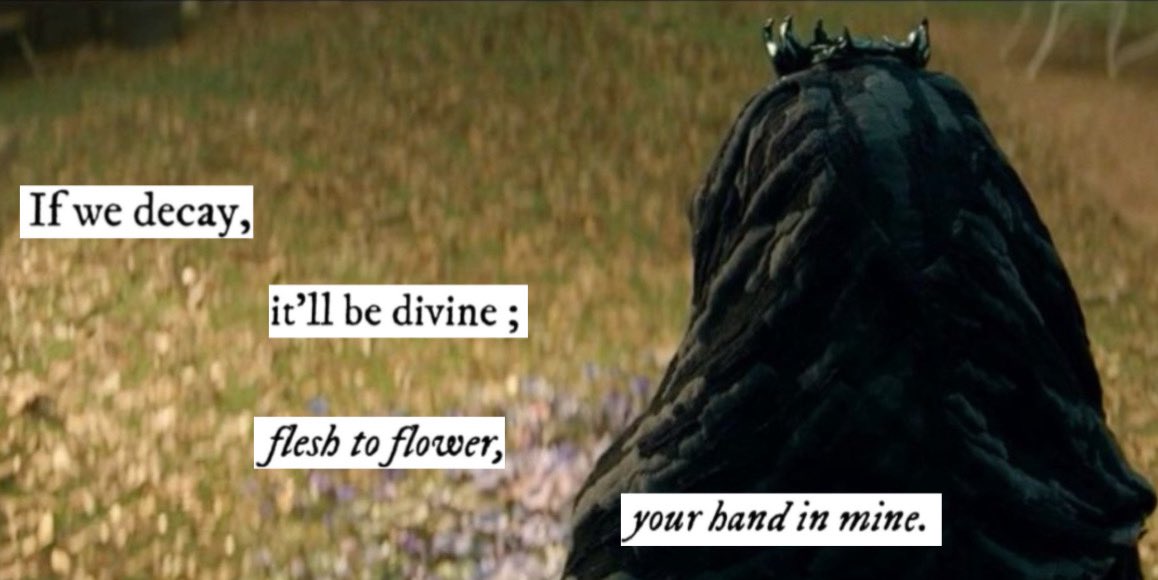 I hold death's hand in mine