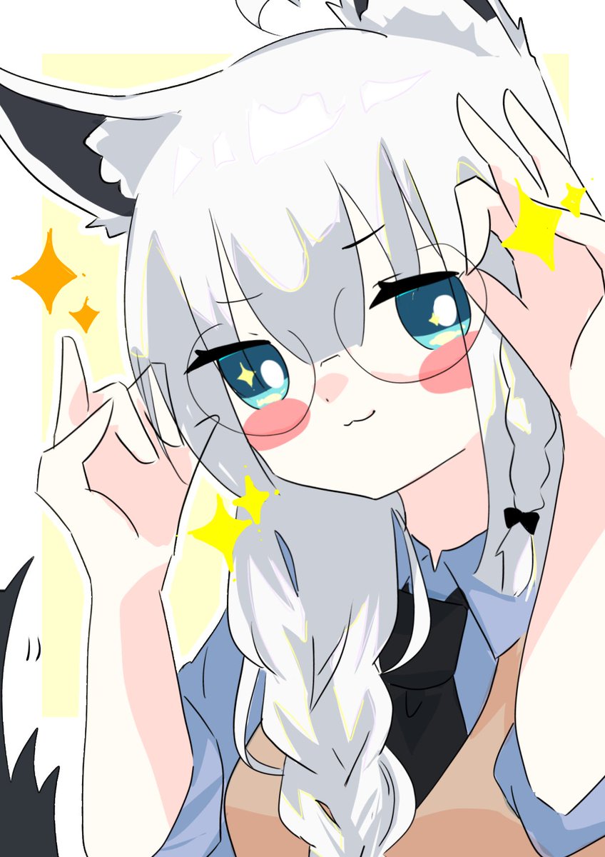 🦊『ふふん✨✨』

#絵フブキ
 #眼鏡ホロライ部