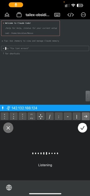 tobias_englert's tweet image. I am now able to manage my obsidina notes with claude code from my mobile. I ssh into a server I installed obsidian on, open claude and dictate my instructions with @WisprFlow
