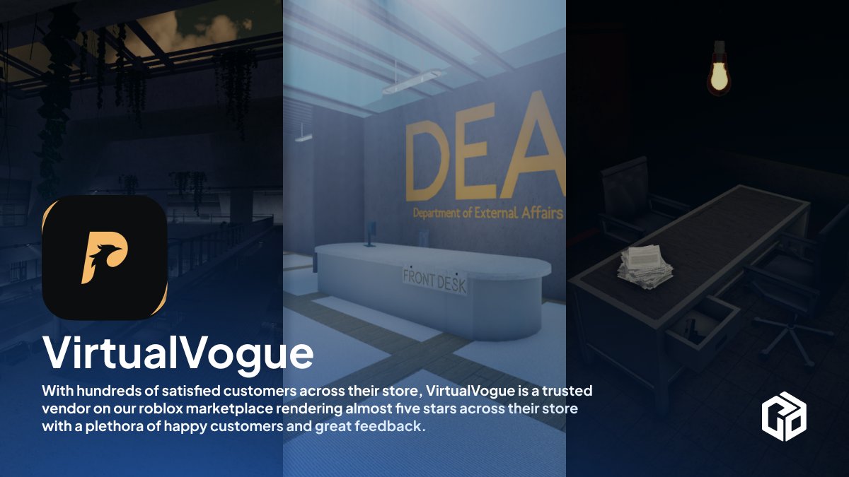 ClearlyDev's tweet photo. This Week's ClearlyDev Creator of the Week is... VirtualVogue! 🥳
VirtualVogue, a featured and trusted vendor on our roblox marketplace, has hundreds of happy customers and almost all 5 star reviews! 🌟
VirtualVogue ⬇️
https://t.co/JLuHJQlOK0
#RobloxDev #Roblox #ClearlyDev https://t.co/nK3CZx1Ga2