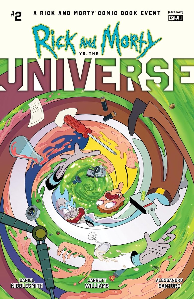 My variant cover for RICK AND MORTY VS. THE UNIVERSE #2 hits shelves this WEDNESDAY!

From Daniel Kibblesmith, Jarrett Williams, and Alessandro Santoro